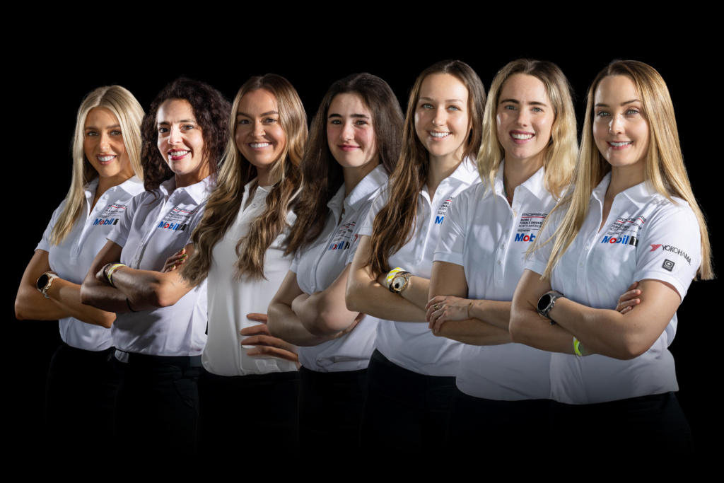 2025 Porsche Mobil 1 Female Driver Program Group Shot Black