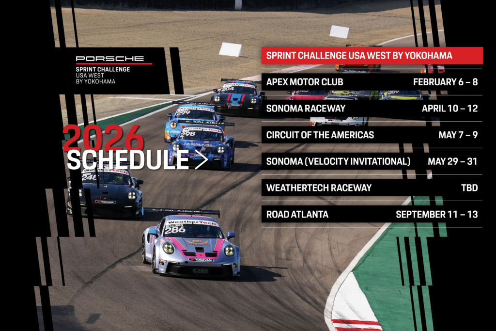 2026 Porsche Sprint Challenge Usa West Schedule