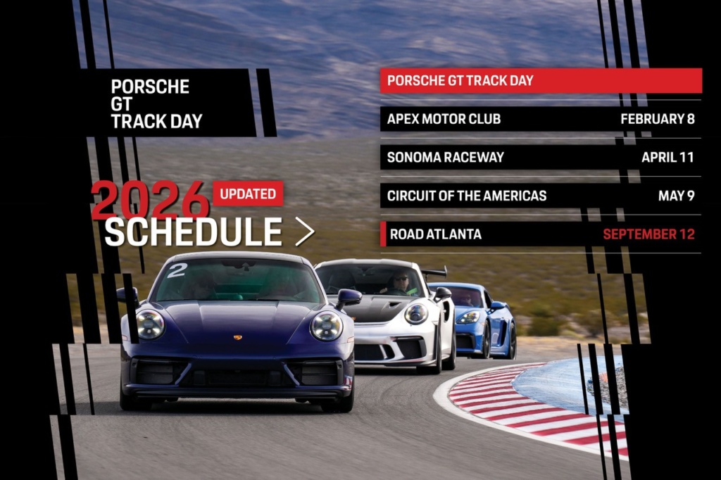 Updated 2026 Porsche Gt Track Day Schedule